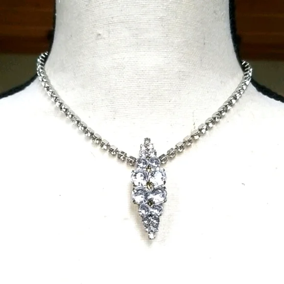 Vintage Rhinestone Brooch & Necklace Assemblage - Picture 11 of 13